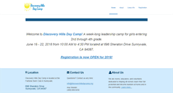 Desktop Screenshot of discoveryhillsdaycamp.org