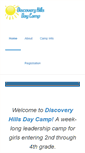 Mobile Screenshot of discoveryhillsdaycamp.org